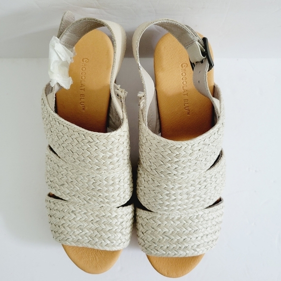 NEW Chocolat Blu Buckle Galya Platform Slide Sandals Size 8 - Picture 4 of 8